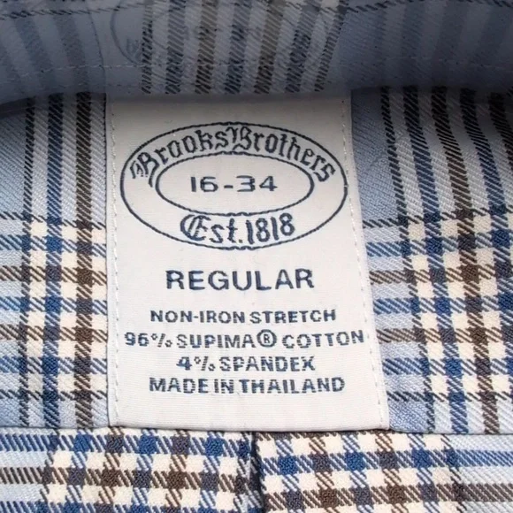 Brooks Brothers Regular Button Down Shirt 16-34 - Picture 2 of 5